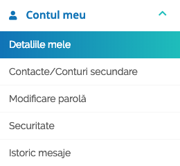 Cum se pot actualiza detaliile personale din zona de client